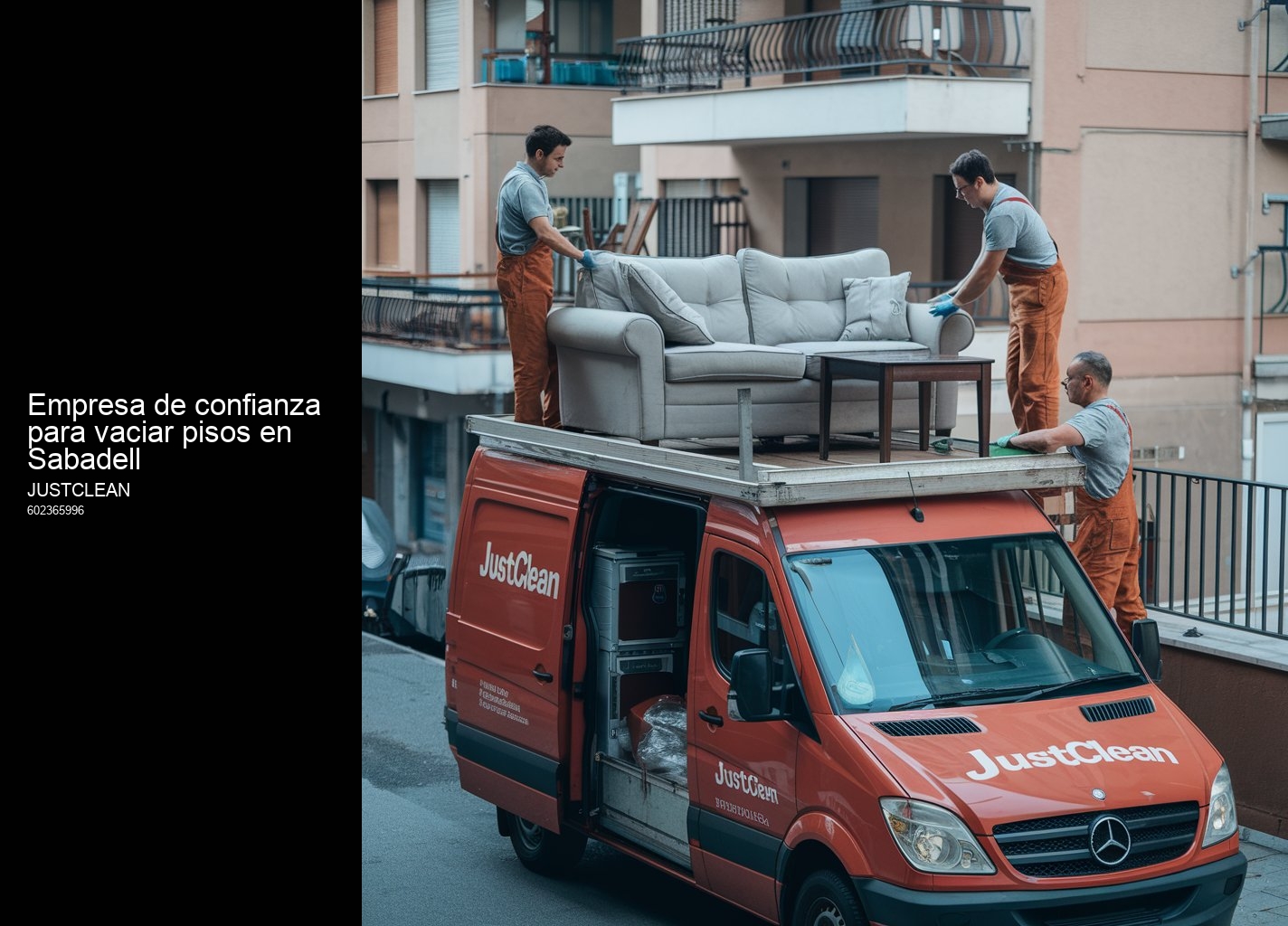 Vaciado de viviendas afectadas por síndrome de Diógenes en Sabadell